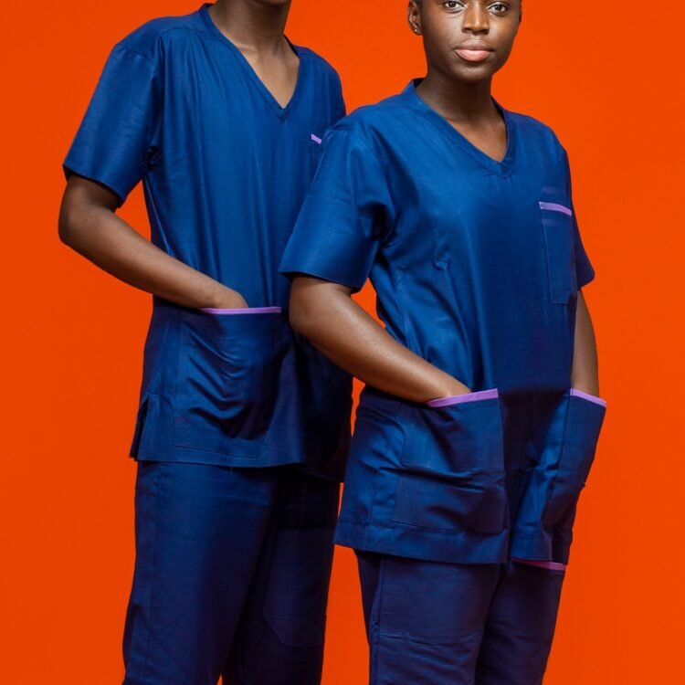 Scrubs (Unisex, Blue Black)
